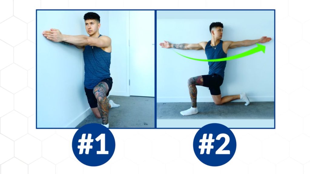 Half kneeling thoracic rotations