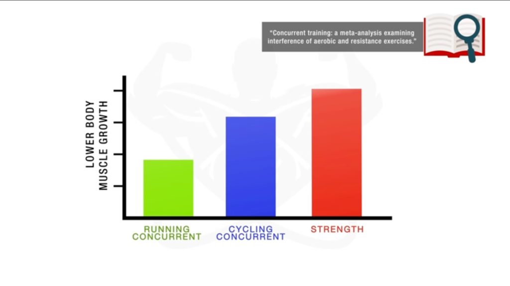 High impact forms of cardio burn muscle compared to lower impact like cycling