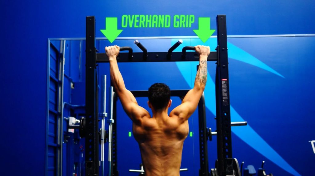 Overhand pullups