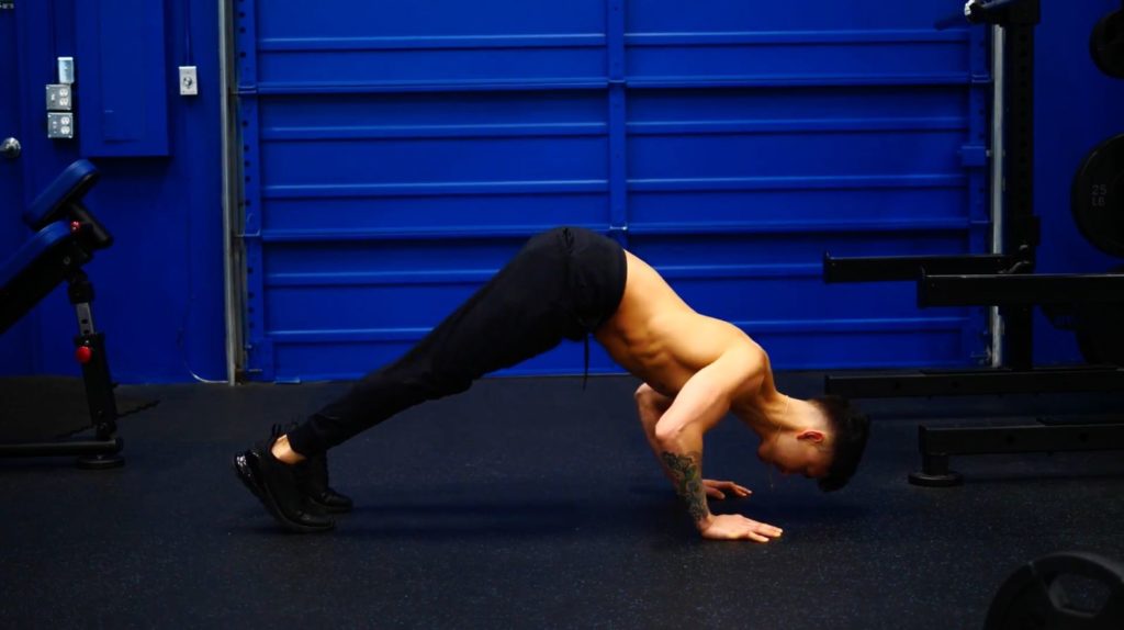 Pike push ups are one of the best bodyweight shoulder exercises for the front delts