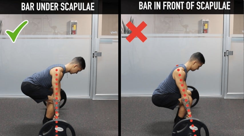 deadlift scapular position