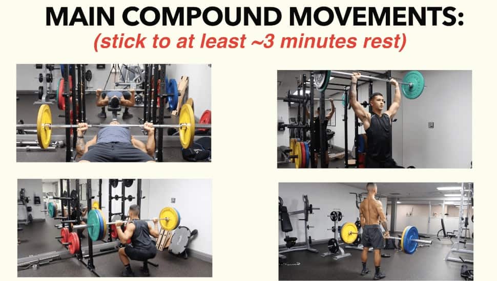 rest time for compound movements