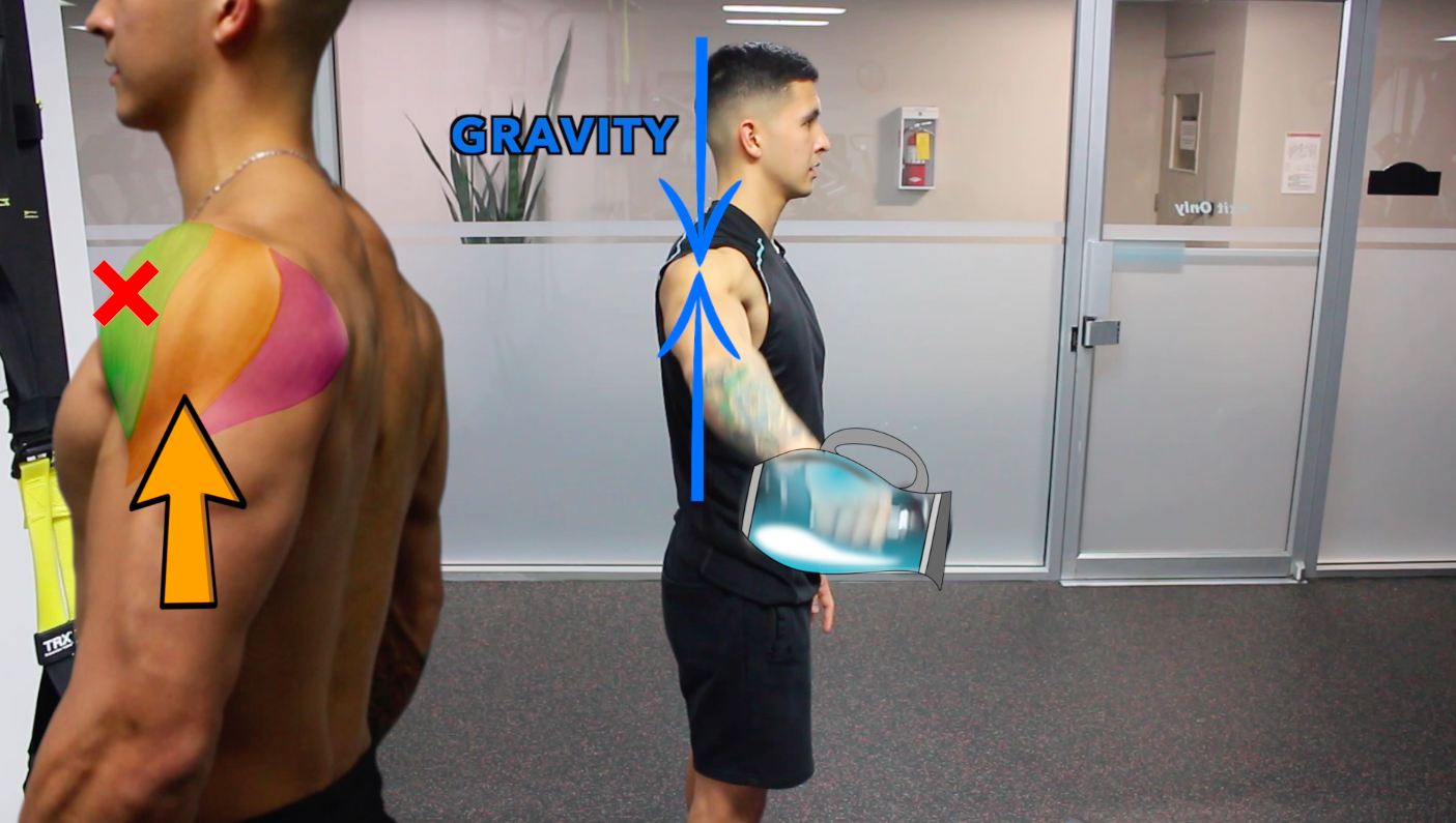 shoulder exercise with internal rotation